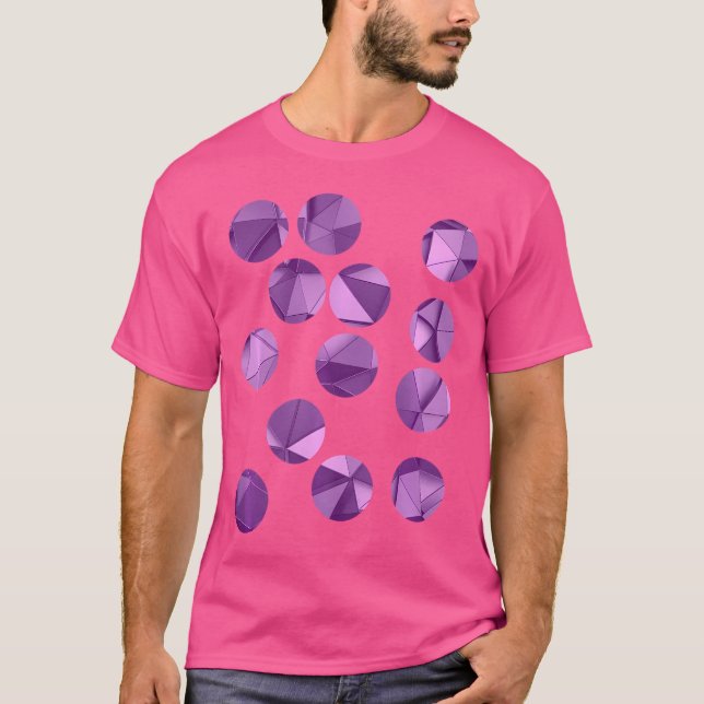 Trippy Edm Circles Edm Polygon T-Shirt (Vorderseite)