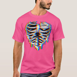 Trippy Edm House Music Lover Rave Herzform Vale T-Shirt
