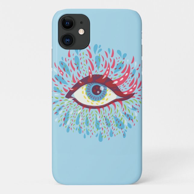 Trippy Eye Psychedelic Art Case-Mate iPhone Hülle (Rückseite)