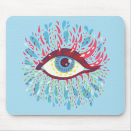 Trippy Eye Psychedelic Art Mousepad