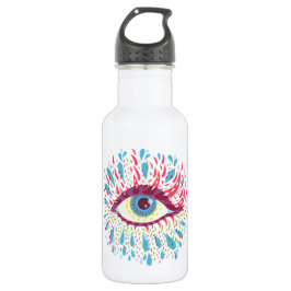 Trippy Eye Psychedelic Art Trinkflasche