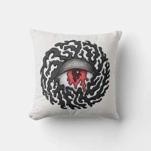 Trippy Eye with Tentacles - Trippy Surreal Art Kissen