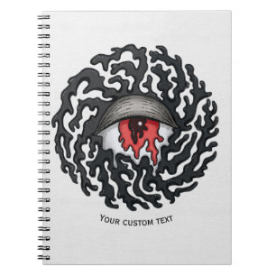 Trippy Eye with Tentacles - Trippy Surreal Art Notizblock