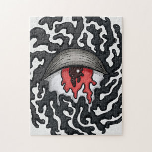 Trippy Eye with Tentacles - Trippy Surreal Art Puzzle