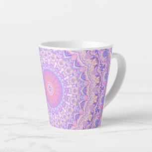Trippy Farbige Komplexe Boho Hippie Mandala Milchtasse