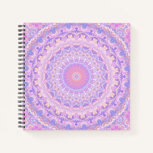 Trippy Farbige Komplexe Boho Hippie Mandala Notizbuch