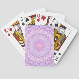 Trippy Farbige Komplexe Boho Hippie Mandala Spielkarten