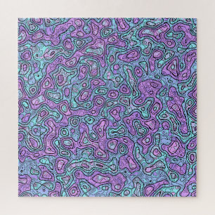Trippy Farbiger Blob Puzzle
