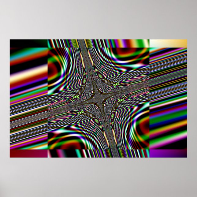Trippy-Fraktal Poster (Vorne)