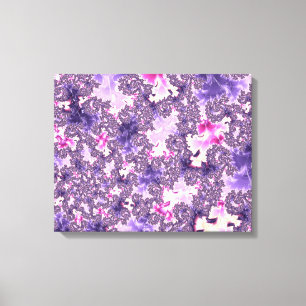 Trippy Funky Boho Groovy Pastel Spiral Fraktal Art Leinwanddruck