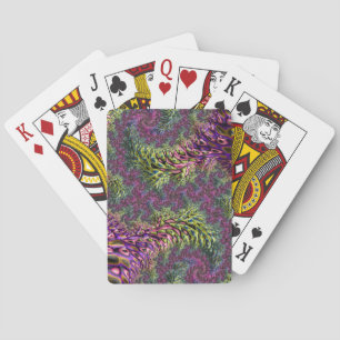 Trippy Funky Groovy Digitales Abstraktes Fraktal A Spielkarten