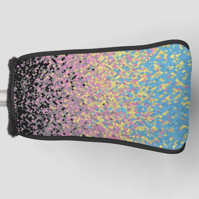 Trippy Funky pixated Polygender Prilag Golf Headcover (Vorderseite)
