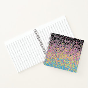 Trippy Funky pixated Polygender Prilag Notizbuch