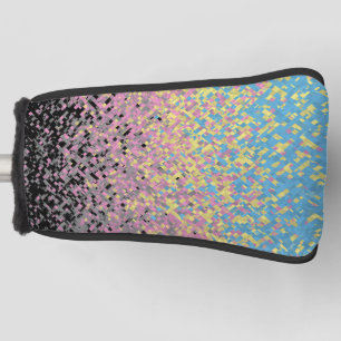 Trippy Funky Pixelated Polygender-Stolz-Flagge Golf Headcover