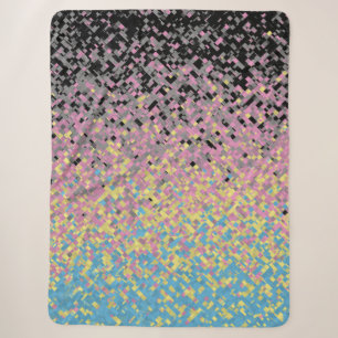 Trippy Funky Pixelated Polygender-Stolzflagge Sherpadecke