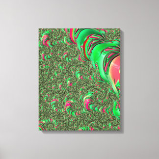 Trippy Funky Psychedelic Groovy Spiral Fraktal Art Leinwanddruck