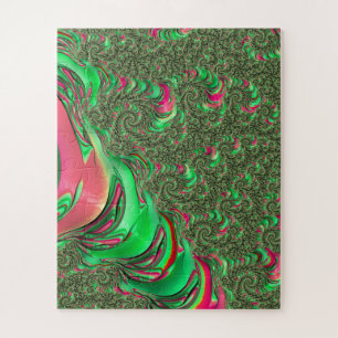 Trippy Funky psychedelische groovy Spiral-Fraktal- Puzzle