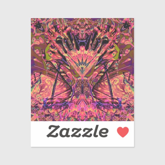 Trippy Garland Aufkleber (Blatt)