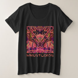 Trippy Garland Große Größe T-Shirt