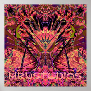 Trippy Garland Poster