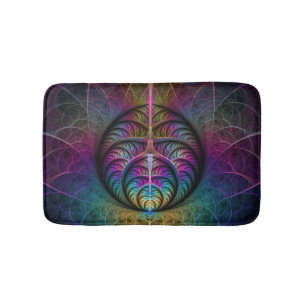 Trippy Gemustert Colorado Abstraktes Fraktal Kunst Badematte