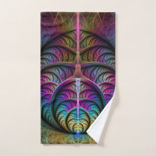 Trippy Gemustert Colorado Abstraktes Fraktal Kunst Handtuch