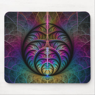 Trippy Gemustert Colorado Abstraktes Fraktal Kunst Mousepad