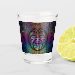 Trippy Gemustert Colorado Abstraktes Fraktal Kunst Schnapsglas