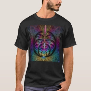 Trippy Gemustert Colorado Abstraktes Fraktal Kunst T-Shirt