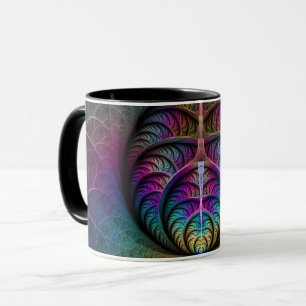 Trippy Gemustert Colorado Abstraktes Fraktal Kunst Tasse