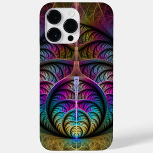 Trippy gemusterte bunte abstrakte Fraktal-Kunst Case-Mate iPhone 14 Pro Max Hülle