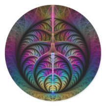 Trippy gemustertes farbenfrohes abstraktes Fraktal