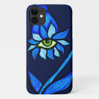 Trippy Goth Creepy Eye Flower