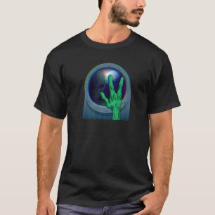 Trippy Green Alien Head Ufo Glauve Area 51 Space T-Shirt