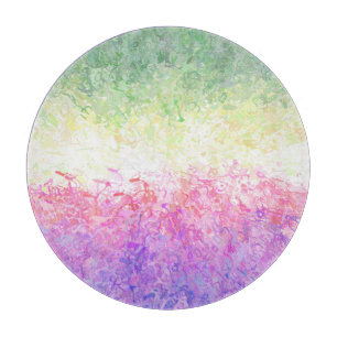 Trippy Groovy Boho Abstrakt Genderdoe Pride Flag Schneidebrett