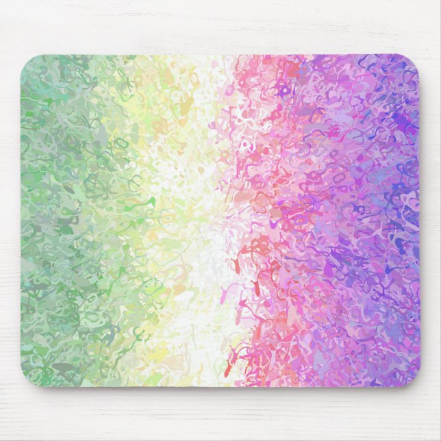 Trippy Groovy Boho Abstrakte Genderdoe Pride-Flagg Mousepad (Vorne)