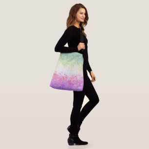 Trippy Groovy Boho Abstrakte Genderdoe Pride-Flagg Tragetaschen Mit Langen Trägern
