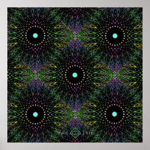 Trippy-Hintergrundbild Poster