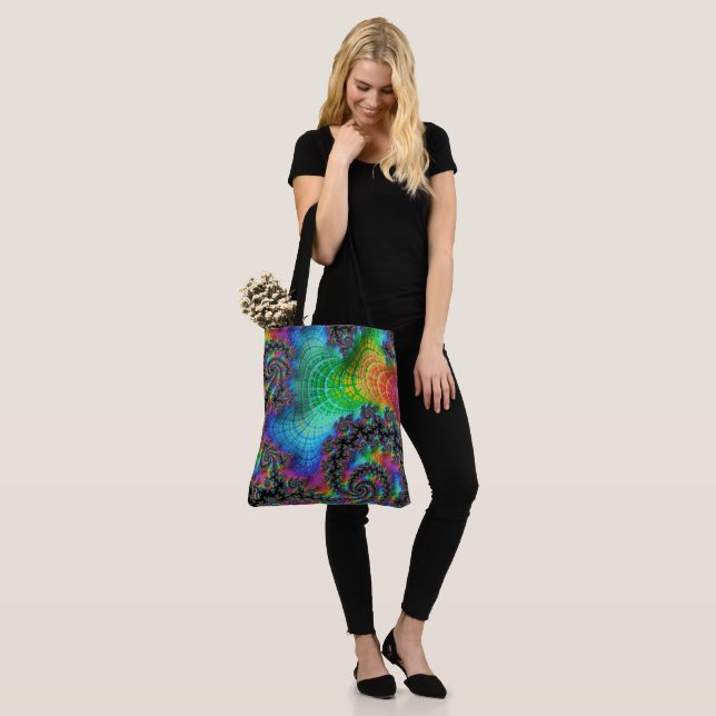 Trippy Hippie psychedelische Regenbogen-Spiral-Fra (Am Model)