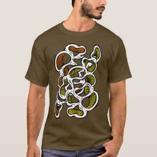 Trippy-Hippy-Abstraktes Bio Pilzdesign T-Shirt