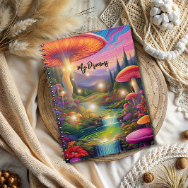 Trippy Hippy Fantasy Spiral Foto Notebook Notizblock