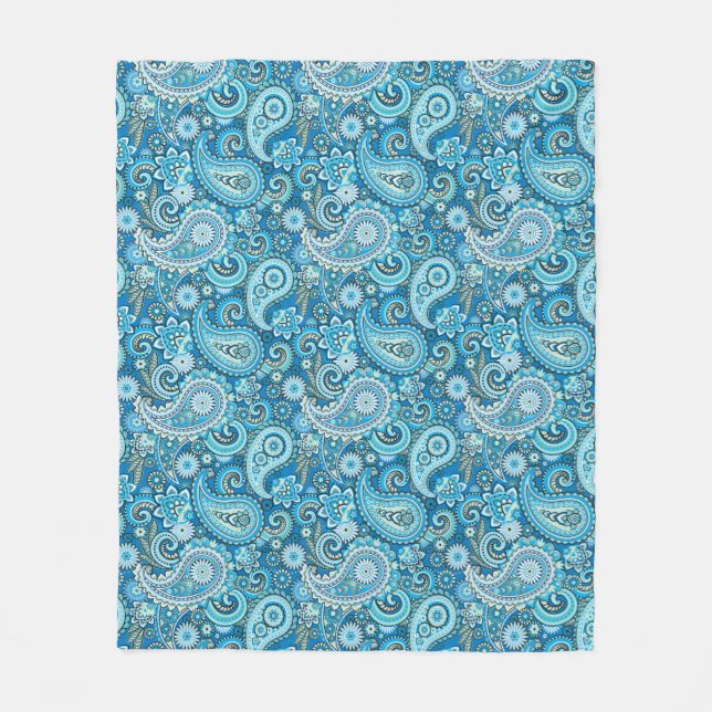 Trippy Hippy Paisley Fleece Blanket (Vorderseite)