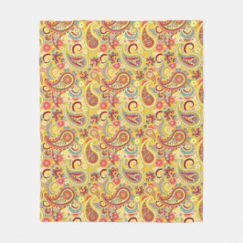 Trippy Hippy Paisley Fleecedecke