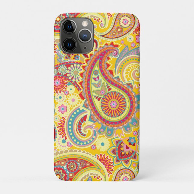 Trippy Hippy Retro Paisley Case-Mate iPhone Hülle (Rückseite)