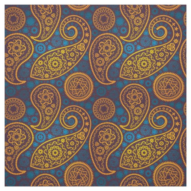 Trippy Hippy Retro Paisley Stoff (Muster)