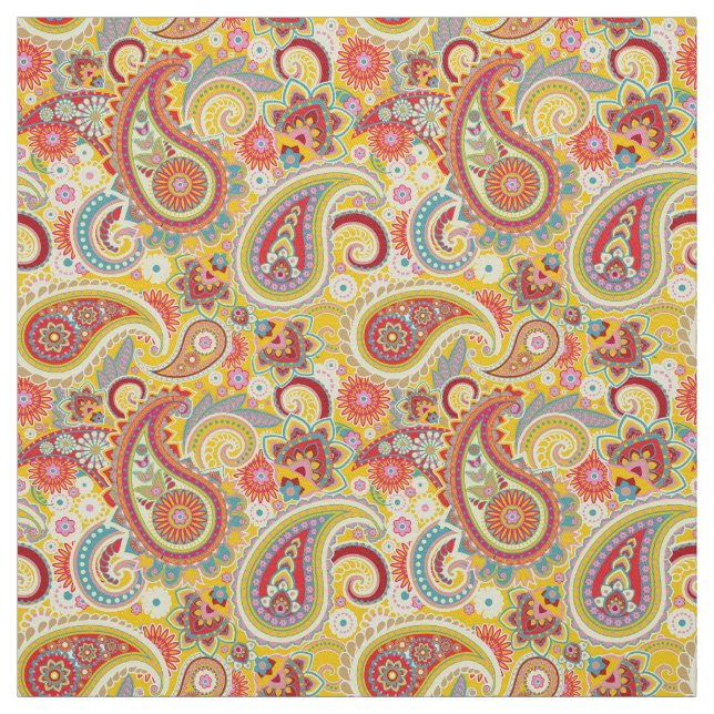 Trippy Hippy Retro Paisley Stoff (Muster)