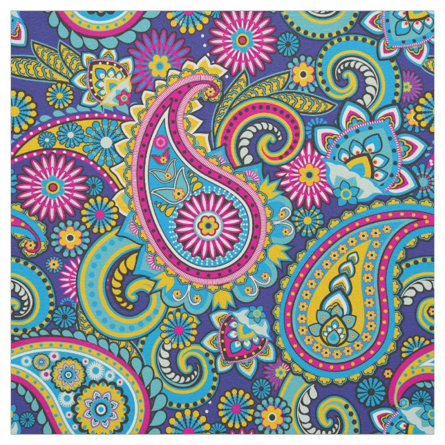 Trippy Hippy Retro Paisley Stoff (Muster)