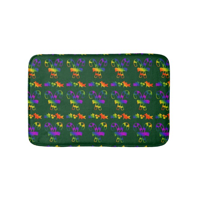 Trippy Holly Canes Badematte (Vorderseite)