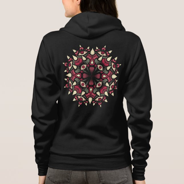 Trippy Horror Psychedelic Eyes Hoodie (Rückseite)