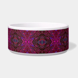 Trippy Hot Pink, Red and Blue Abstrakt Butterfly Napf